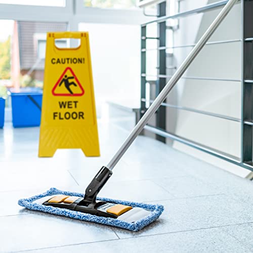 Panneau signalisation sol glissant plastique jaune double face efficace - 3