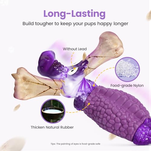 HGB-Tough-Dog-Chew-Toys-for-Aggressive-Chewers-Squeaky-Indestructible-Dog-Toy-to-Kepp-Them-Busy-Reduce-Boredom-for-Small-Medium-Large-Breed