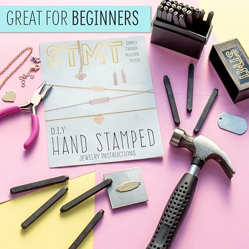 Image of STMT D.I.Y. Hand Stamped , DIY Personalized Stamp Jewelry, Great Teenage Birthday Gift, Unique Handmade Jewelry & Name Plates, Bead Kits for Kids, Teens & Adults Ages 14+