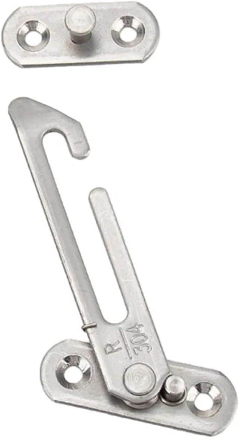 Door Hinges Automatic Limiter with 4pcs Screws 1pc 65-Degree Opening Automatic Limiter Casement Left Right Wind Home Garden(Right)