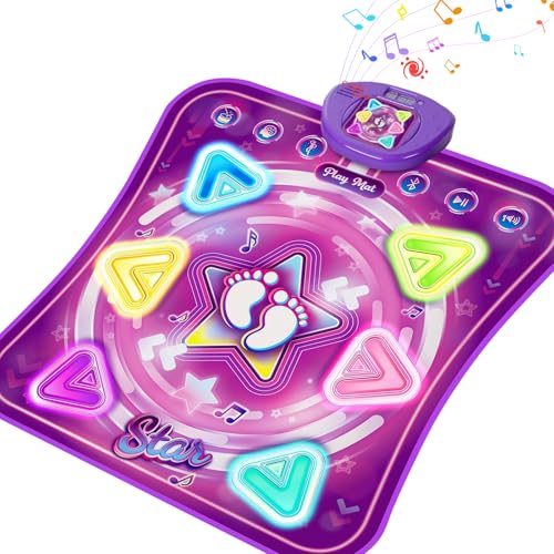 Alfombra de Baile para Niños 3 4 5 6 7 8 9+, Alfombra Musical con Luces LED, Bluetooth Inalámbrico, 5 Modos, Música incorporada, Navidad Cumpleaños Regalos para 3 4 5 6 7 8 9 10+ Años (6 Flechas) Alfombra de Baile para Niños 3 4 5 6 7 8 9+, Alfombra Musical con Luces LED, Bluetooth Inalámbrico, 5 Modos, Música incorporada, Navidad Cumpleaños Regalos para 3 4 5 6 7 8 9 10+ Años (6 Flechas)