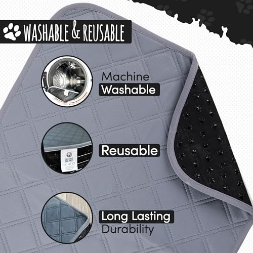 Image of Bulldogology Premium Washable Pee Pads for Dogs, Reusable Puppy Pads, Waterproof Dog Mat, Dog Training Pads (30x36) 2-Pack