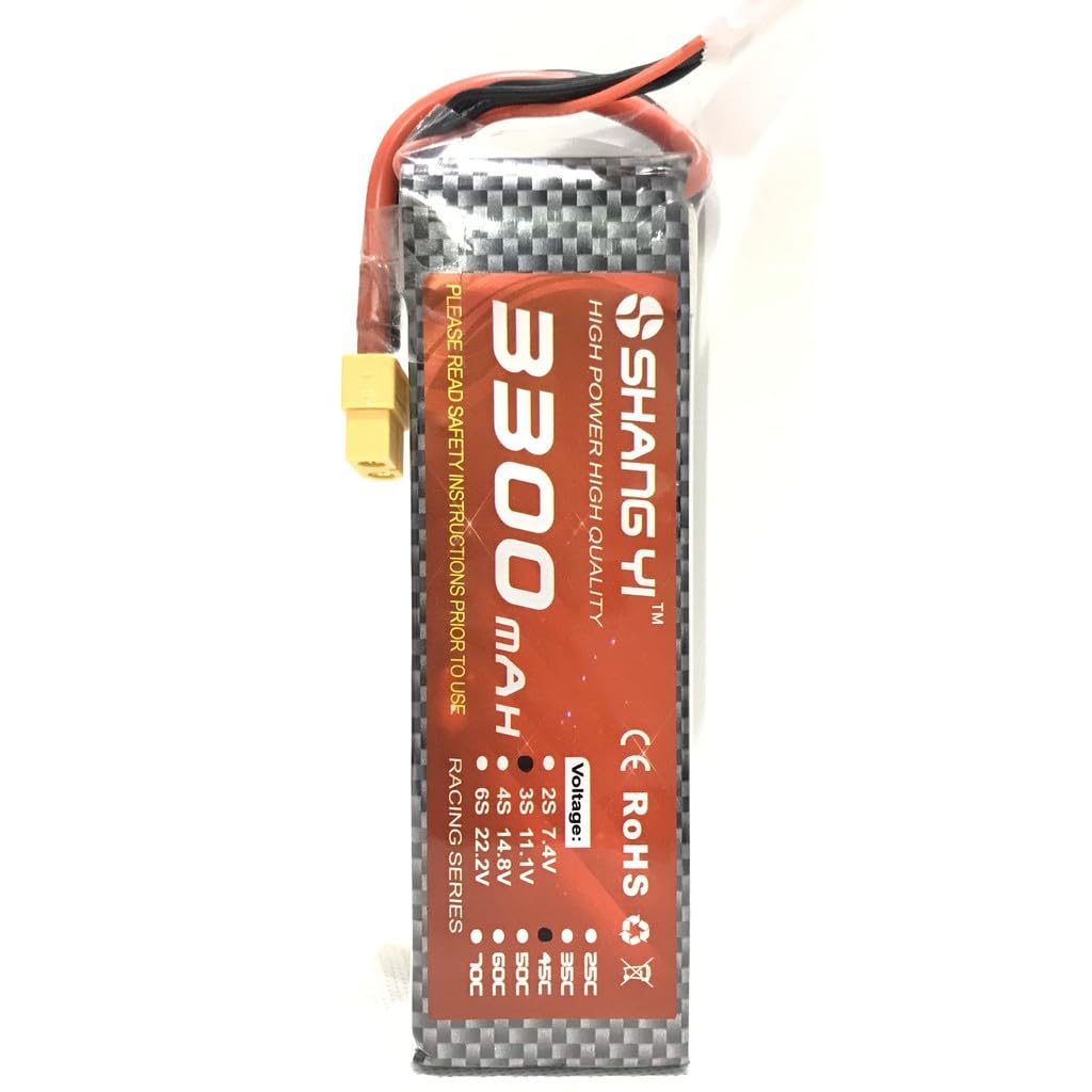 MatLogix Shang Yi 3300Mah, 3S, 35C Quadcopter Hexacopter Multirotor Drone Lipo Battery With Xt60 Plug (B0CWV2QH5R) Amazon Price History, Amazon Price Tracker
