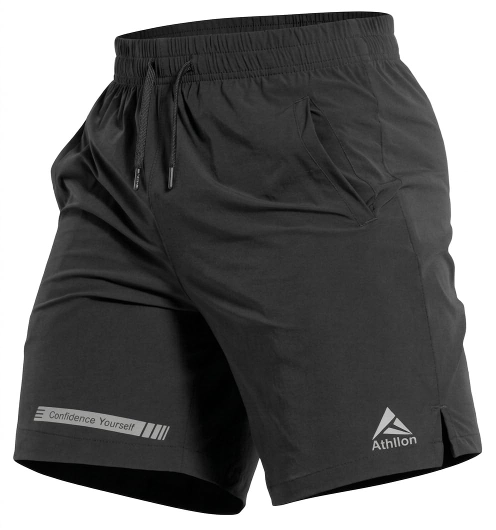 Athletic Workout Sports Shorts for Men | Lightweight Stretch Fabric | Quick-Dry Active Bottoms for Gym, Running, and Training||-image-29