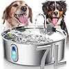Dog Water Fountain for Large Dogs 7L/236oz Stainless Steel Dog Water Bowl Dispenser Automatic Pet Water Fountain with Deeper Drinking Area, Multi-Filtration Pet Fountain with Ultra-Quiet Pump