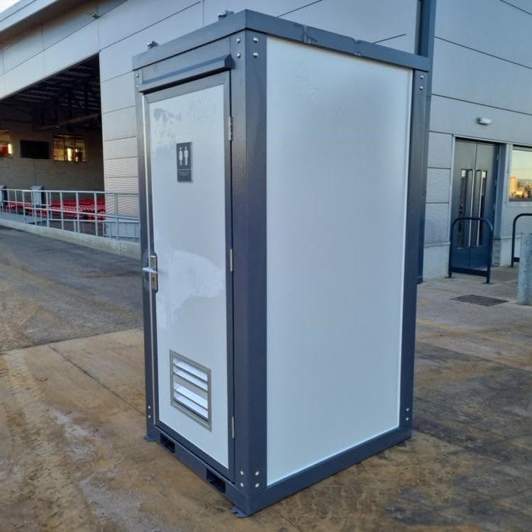 Image of Outdoor Portable Toilet with 1 Private Stalls, Mobile Restroom for Concerts, Conventions, Construction, Sporting Events