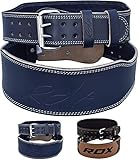 RDX Weight Lifting Gym Belt Cow Hide Leather 4