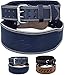 RDX Weight Lifting Belt Cow Hide Leather Double Prong 4" Back Support Crossfit Training Gym Fitness Workout Exercise Bodybuilding