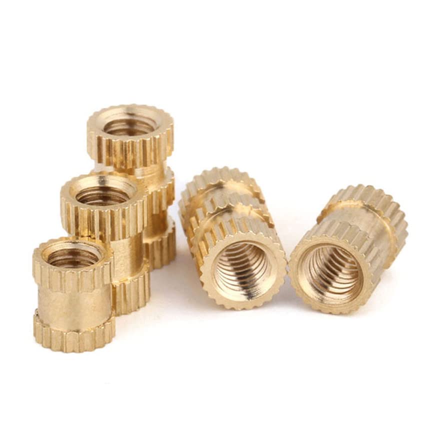 50pcs/lot M2 M2.5 M3 M4 M5 M6 M8 Brass Insert nut Injection Molding Brass Knurled Thread Inserts Nuts
