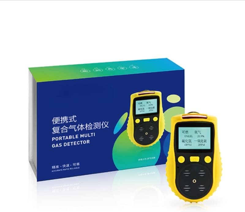 4 in 1 CO H2S O2 LEL Multi Gas Leak Detector Meter Tester