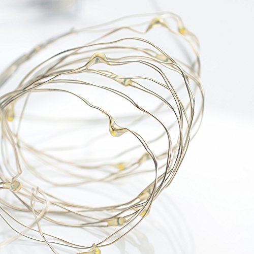 Gledto 4m 40LED Bianco Caldo Filo di Rame