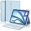 IVEOPPE Tastiera iPad Air 13 M3 2025/M2 2024, Cover Tastiera Italiano QWERTY Retroilluminata Magnetico Staccabile Bluetooth con Portapenna per iPad Air 13 2024/2025, Blu cielo