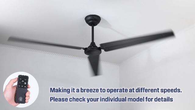 Westinghouse 7840900 Industrial 56-Inch Three-Blade Ceiling Fan with J-Hook Installation System, White, Wall Control