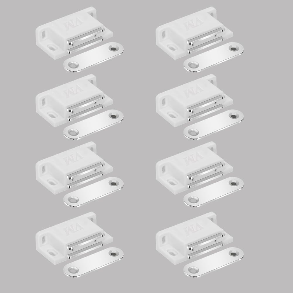 AOKING (VM) M2(8) Door Catcher/Drawer Magnet for Cabinet/Cupboard/Wardrobe/Door Magnetic Stopper/Door Closer Magnet for Home/Office Pack of 8 (White) | Size M2 (B0DCGPQSCT) Amazon Price History, Amazon Price Tracker