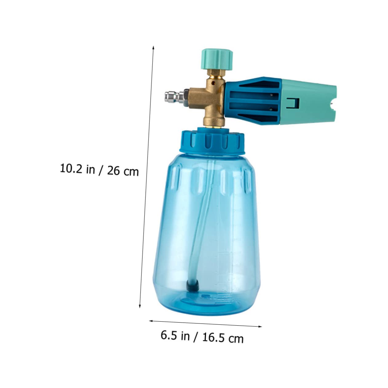Pistola de Agua a Presión Multifunción para Lavado de Autos | Botella de 1l, Plástico, Caudal Ajustable, Uso en Riego de Plantas y Limpieza Exterior