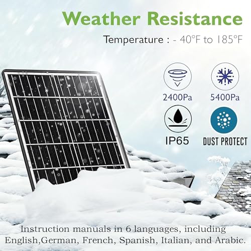 Image of 15W Solar Panel Kit with Built-in 16000mAh Battery Voltage: 5V /6V /9V /12V Current: 1.5A Features USB-C, Micro-USB, and DC 2.1 /1.7 /1.35mm Ports Compatible with All 3G /4G Trail Cameras
