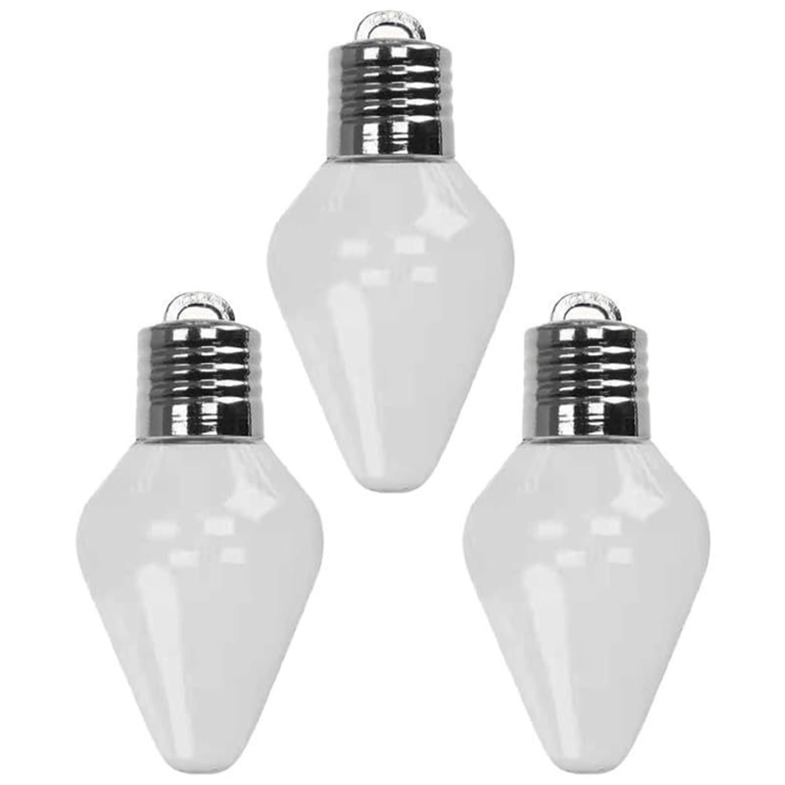 Fillable Light Bulb Large Christmas Bulb Gift Jar for DIY Craft Candy Home(3Pcs) (3Pcs)