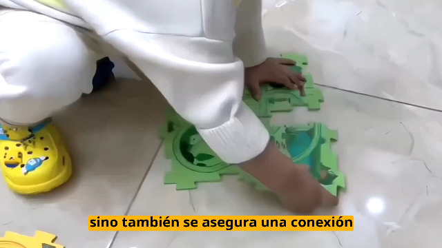 Pista De Coches Puzzle DIY Para Niños De 2 A 6 Años, Con 8 Piezas De Pista, Señales De Tráfico Y Coche De Juguete, Estilo Tierra