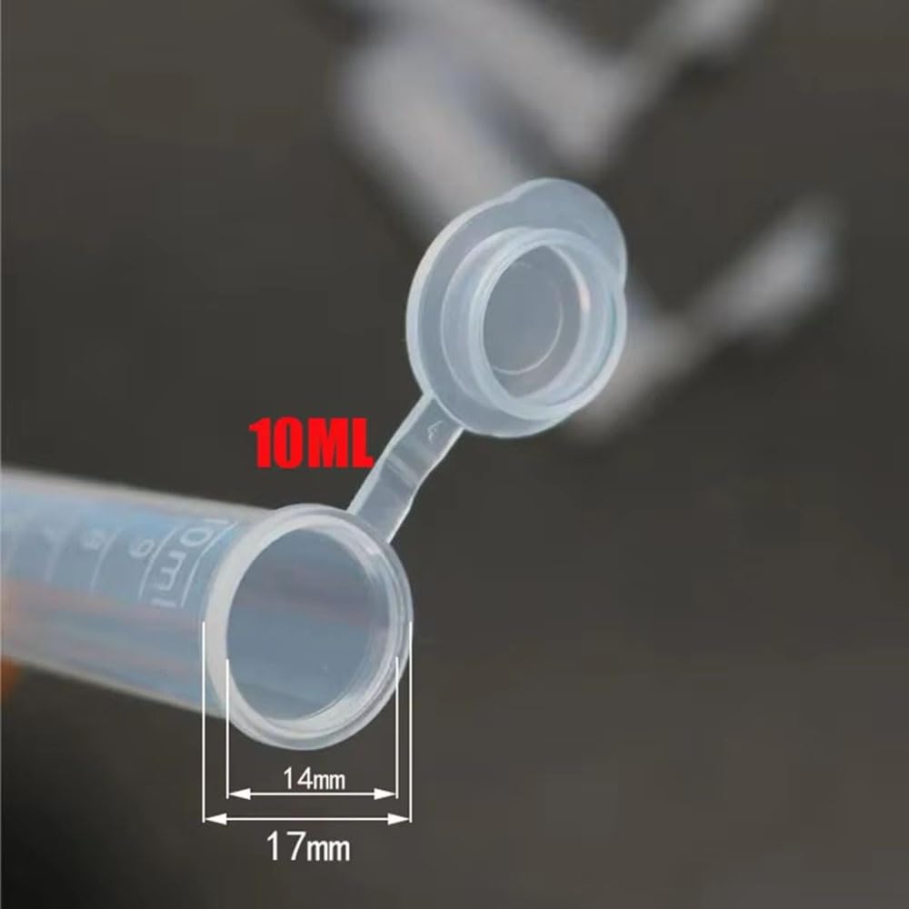 Tubos de centrífuga de laboratorio, paquete de 10 unidades, recipientes de plástico transparente, 2 ml, 5 ml, 7 ml, 10 ml, ideal para almacenamiento de muestras y uso en laboratorio