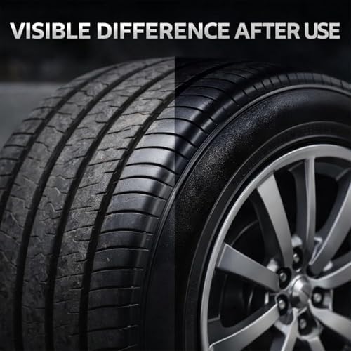 2026 Tire Coating & Trim Restorer, Bring Back the Original Deep Black Shine to Rubber and Plastic,Car Detailing Kit Tires Shines Applicator Shiny Stuff (1pcs) — view 4