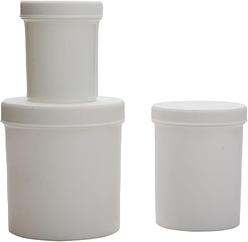 Miniatura 3 de Tarro de ungüento de 2 onzas con tapa de rosca, contenedor médico, recipiente de plástico redondo hermético vacío para almacenar bálsamo de crema de