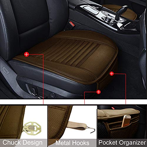 Big Ant 2 Pack Car Seat Cushion, Breathable Car Interior Seat Cover Cushion Pad Mat For Auto Supplies Office Chair With Pu Leather (Tan) #TOP3