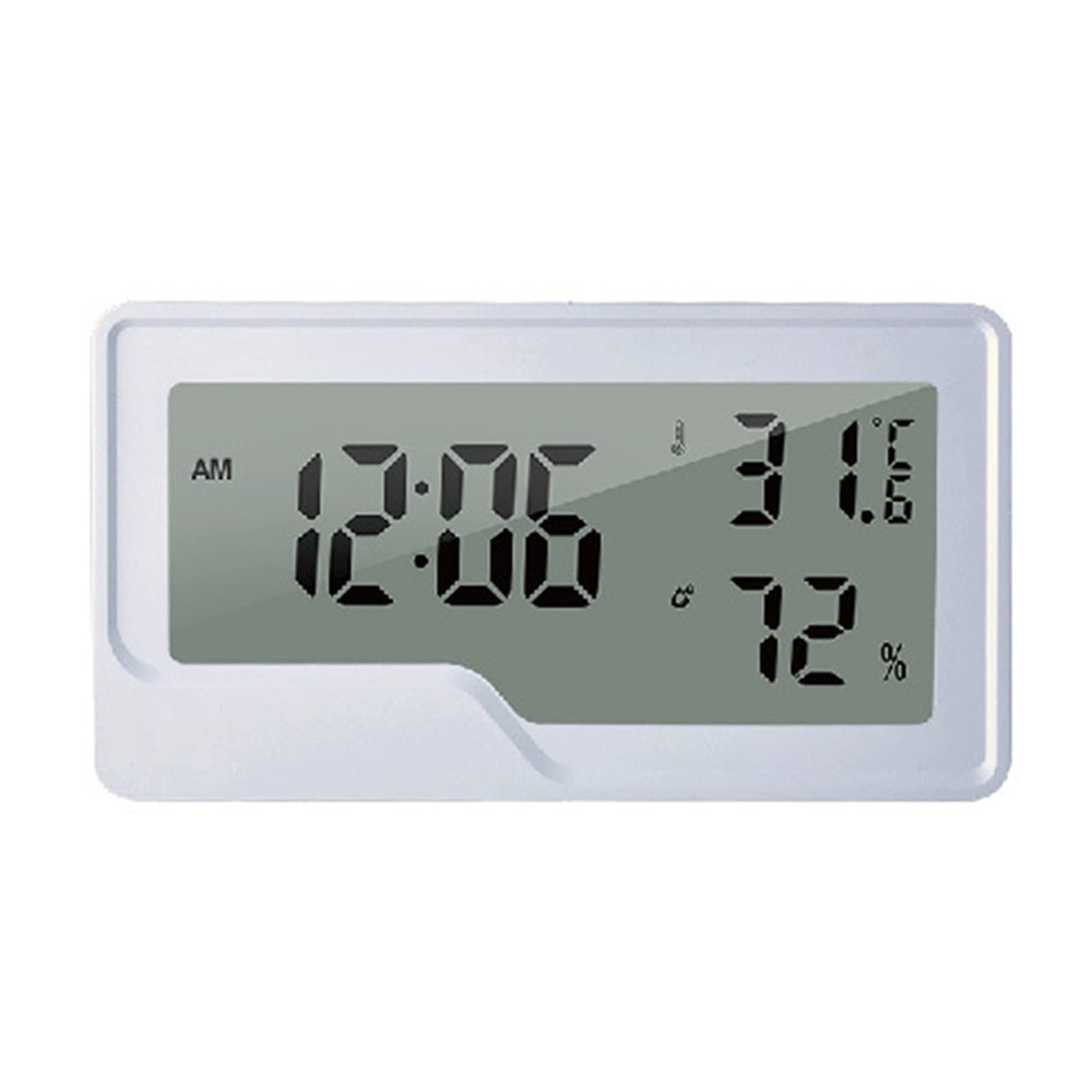 Digital Thermometer with Temperature & Humidity Monitor Accurate Humidity Gauge Room Thermometer with Clock for Home Hygrometer Indoor with Clock