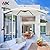 ABCCANOPY Patio Umbrella 10FT - Wall Mount Outdoor Hanging Umbrella Sunshade Umbrella with Crank for Balcony, Apartment, Patio, Garden,Beige