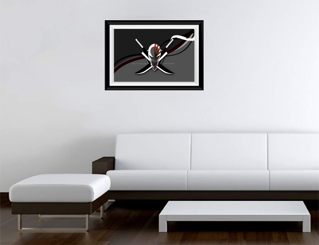 Gadgets Wrap Printed Landscape Photo Frame Style Decal Decor, Bleach 1 (15 X 11Inch, Multicolor)