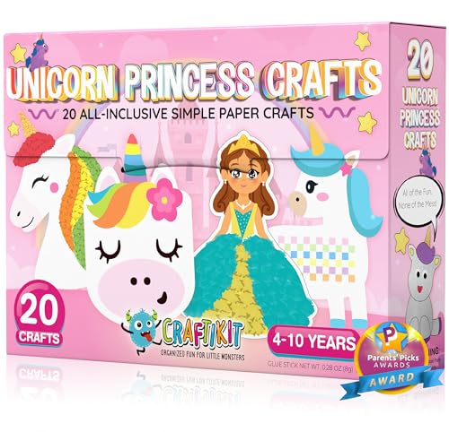 Craftikit® 20 Award-Winning Princess & Unicorn Crafts...