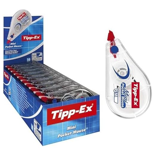 Tipp-Ex B152878CS Korrigerinsroller, Vit, Paket med 10