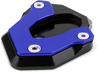 Placa para Caballete Motocicleta Adecuado para ZX 6R 09-14 ZX 10R 08-16 Motocicleta CNC Soporte Lateral Soporte Extensión Almohadilla Ampliadora(Azul)