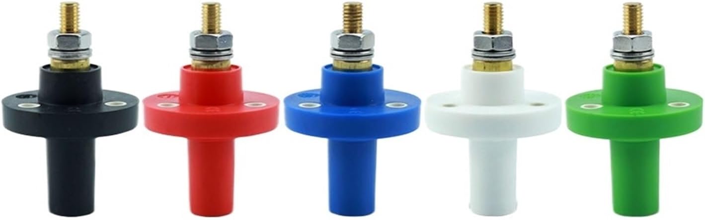 5PCS R-LOK 150A Panel Mount Female Socket Set American Standard Single Pole Power Connector Highly Insulated Housing(American Standard)