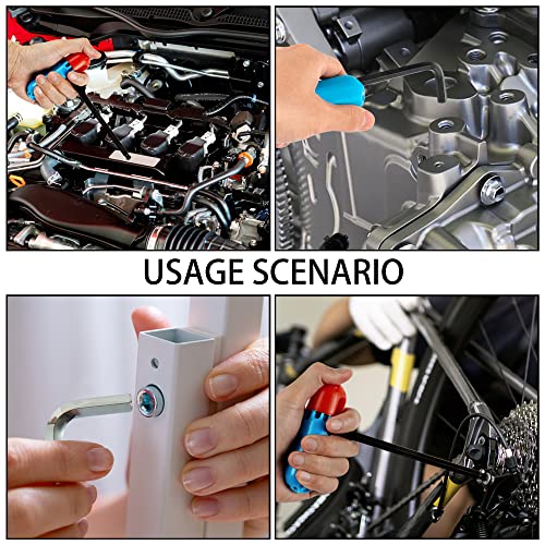 Dytert Allen Hex Key Set, 37-Piece Set With Torque Bar, Metric (1.27Mm-8Mm) And Sae (0.05"-5/16"), Dual Color Metric(Chrome) And Sae(Black) Hex Wrenches #TOP5