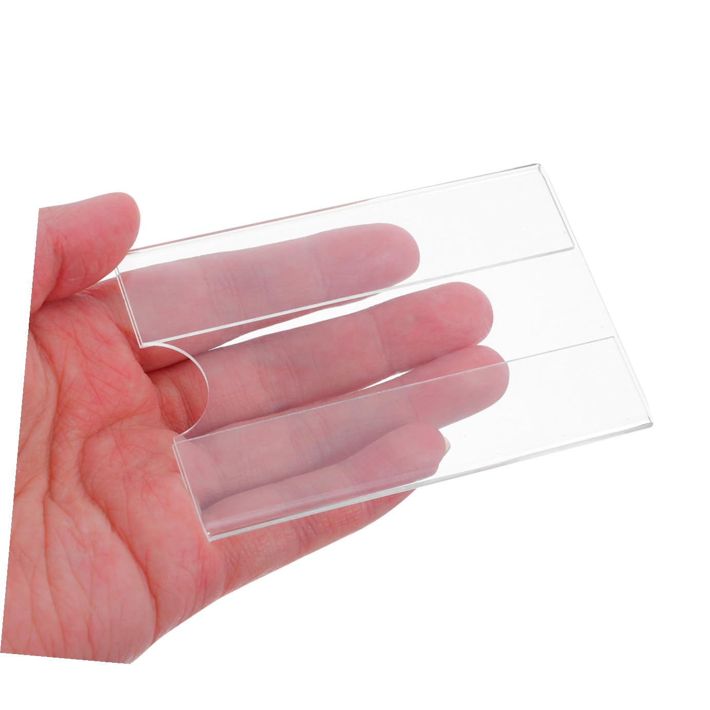 VILLCASE 30 Stück Preisschild aus Acryl zur Wandmontage Transparenter Preisschildhalter für Supermärkte Praktische Wandbefestigung Klare Preiskennzeichnung