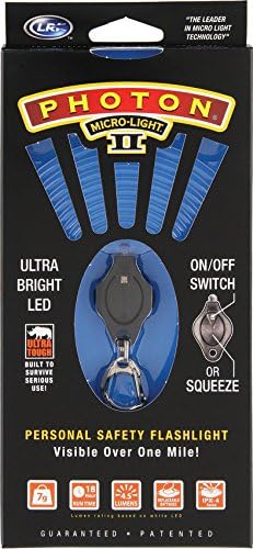 LRI PBK Photon II LED Keychain Micro-Light, Blue Beam