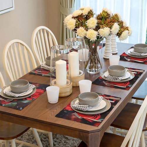 Sets de table en lin de haute qualité résistant à la chaleur pour table chic