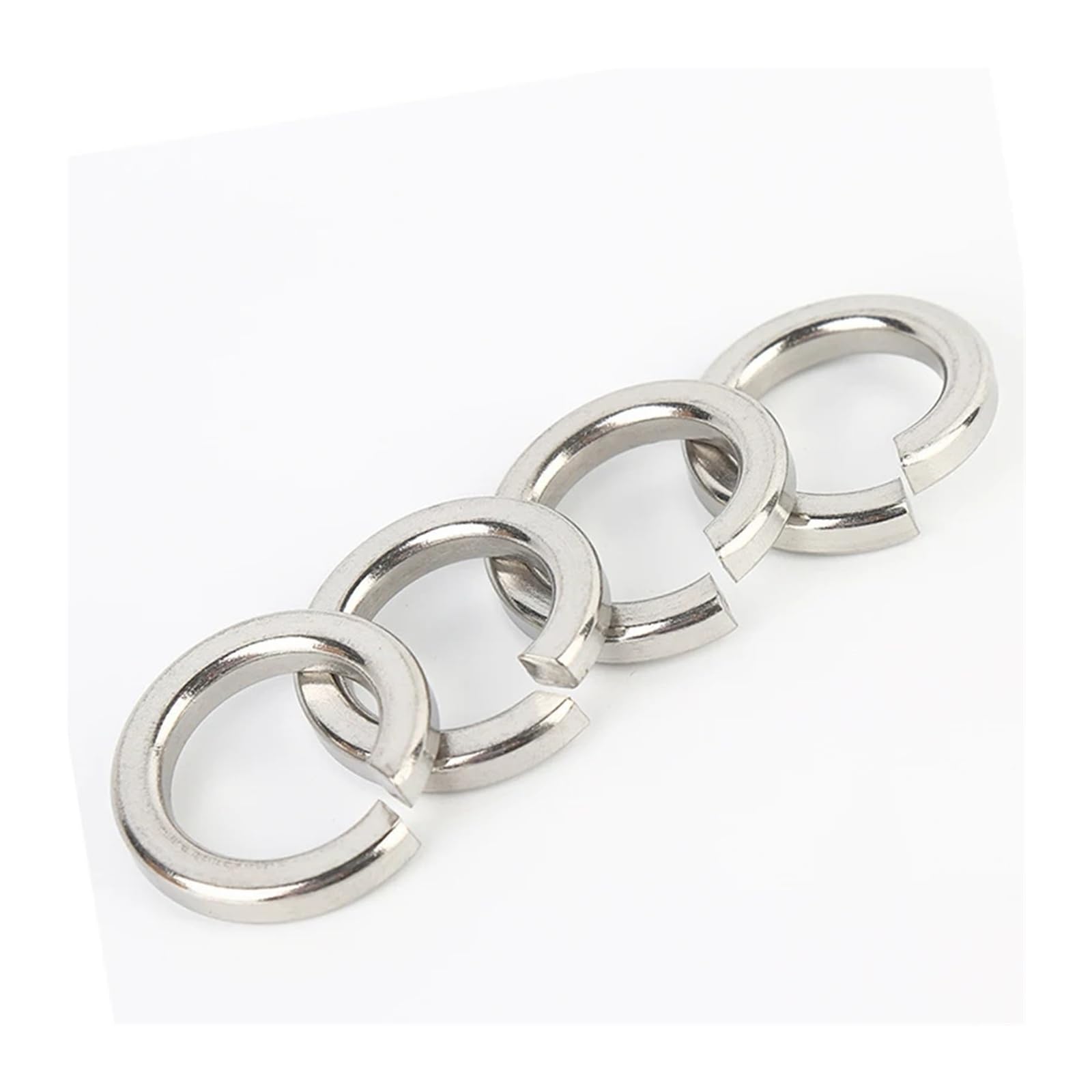 10/50/100 Stück Federring Elastische Dichtung M1.6 M2 M2.5 M3 M4 M5 M6 M8 M10 M12 M16 M24 M27 M30 A2 Edelstahl(M8,100Pcs)