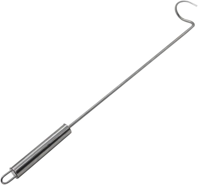 KAMasterFood Flipper Turner Hooks Stainless Steel BBQ Meat Hook Cooking Barbecue Turners Hooks Grill Accessories for BBQ Steak,Tri-Tips,Patties Sausages Ribs Chicken Breast Roasts