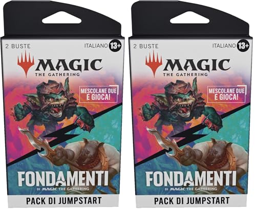 Confezione di 2 buste di Jumpstart di Fondamenti di Magic: The Gathering (Versione Italiana) (Confezione da 2)