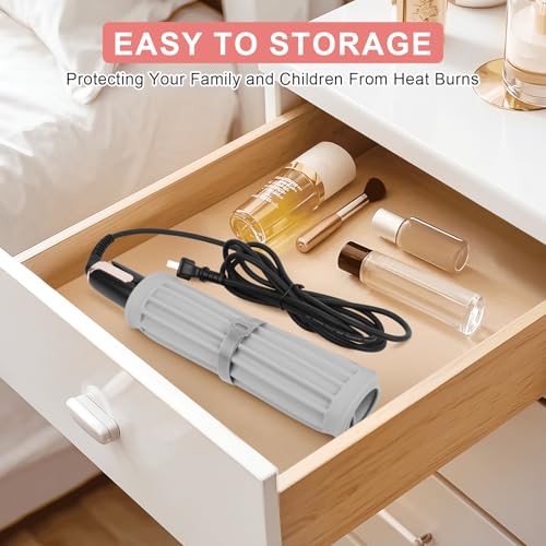 AMIJEAL Large Silicone Heat Resistant Mat for Hair Tools, Curling Iron Flat Iron Hair Straightener Holder Mat, Portable Hot Tools Sleeve Pad for Travel Vanity Salon(11.8" x 9.0") - Image 7