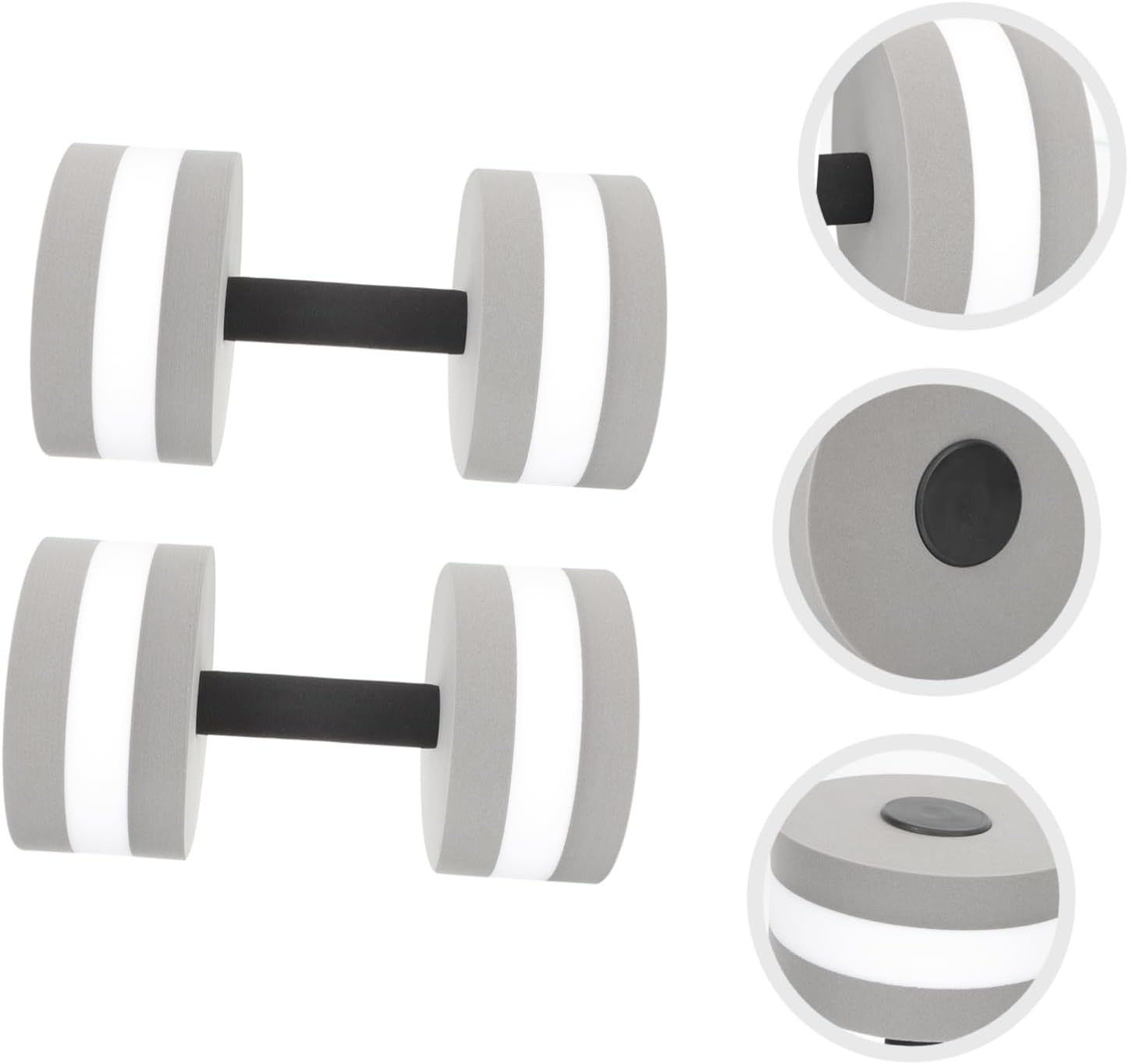 2Pcs EVA Water Dumbbells for Pool Exercise Portable Interactive Water Weights for Aquatic Fitness and Fun