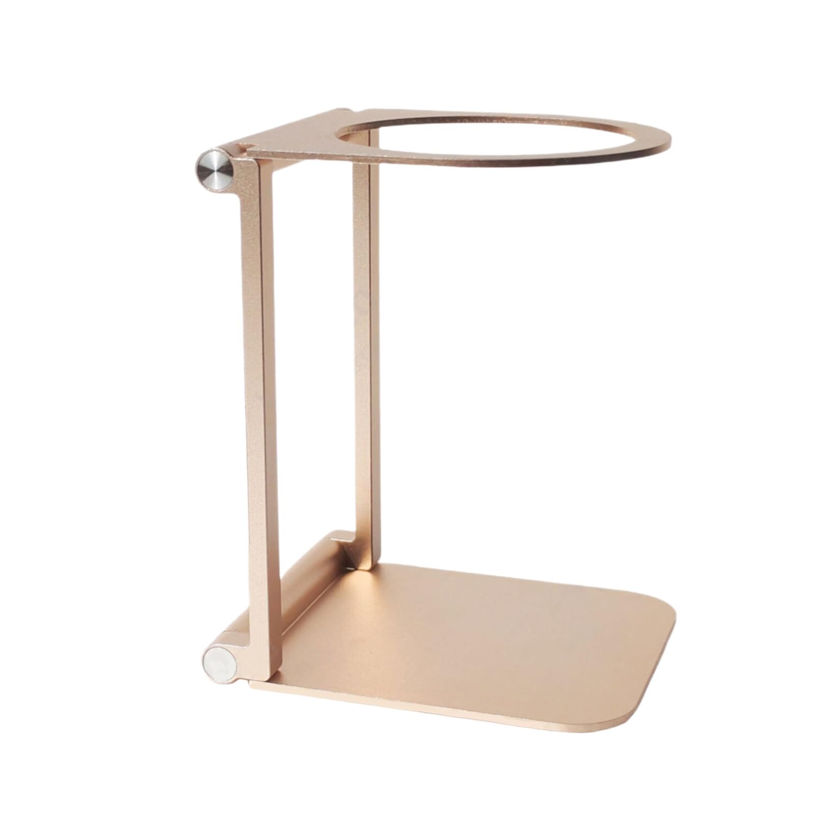Kahdgss Round Head Gold Stan Foldable Coffee Drip Holder Dripper Stand Aluminum Espresso Coffee Machine Stand Dripper Rack Metal Maker Owner