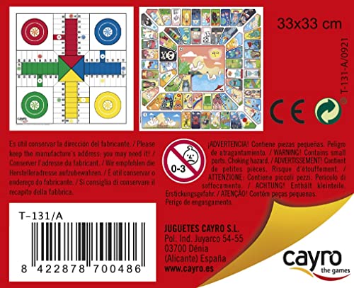 Cayro – Parcheesi und Gänsebrett – Holzbrett – Familienbrettspiel – leicht zu transportieren – Spaß garantiert – Ansicht 2