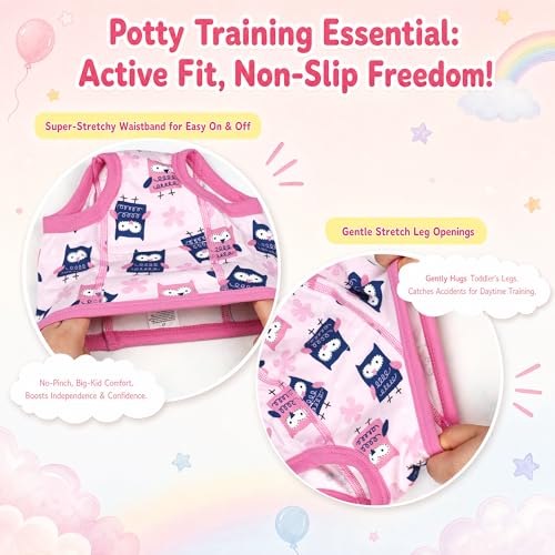 Image of MooMoo Baby Training Underwear for Boys and Girls Absorbent Toddler Training Pants for Girs 2T-7T