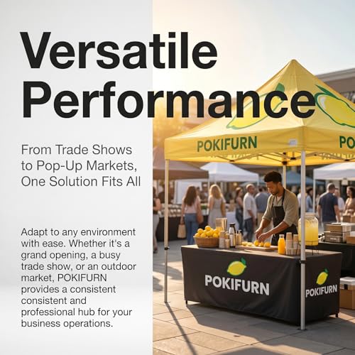 POKIFURN Custom Canopy Tent 10x10