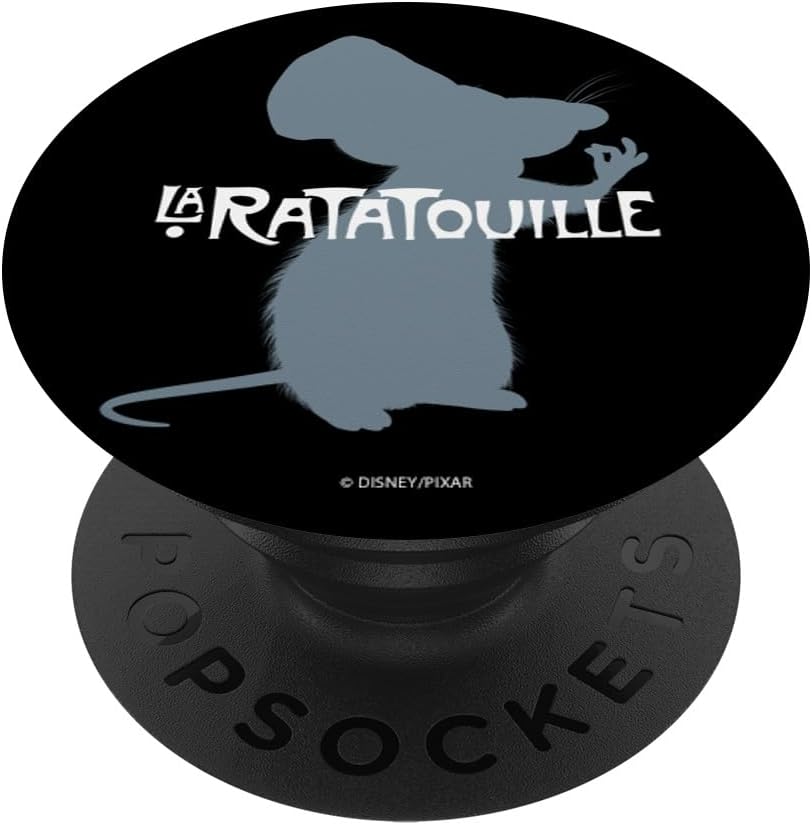 Disney Pixar Ratatouille French With Remy Silhouette PopSockets MagSafe PopGrip for iPhone