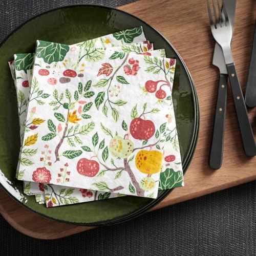 Image of IKEA HAVSBRAXEN Paper napkin, patterned multicolor, 33x33 cm (13x13 inch) (30 pack)