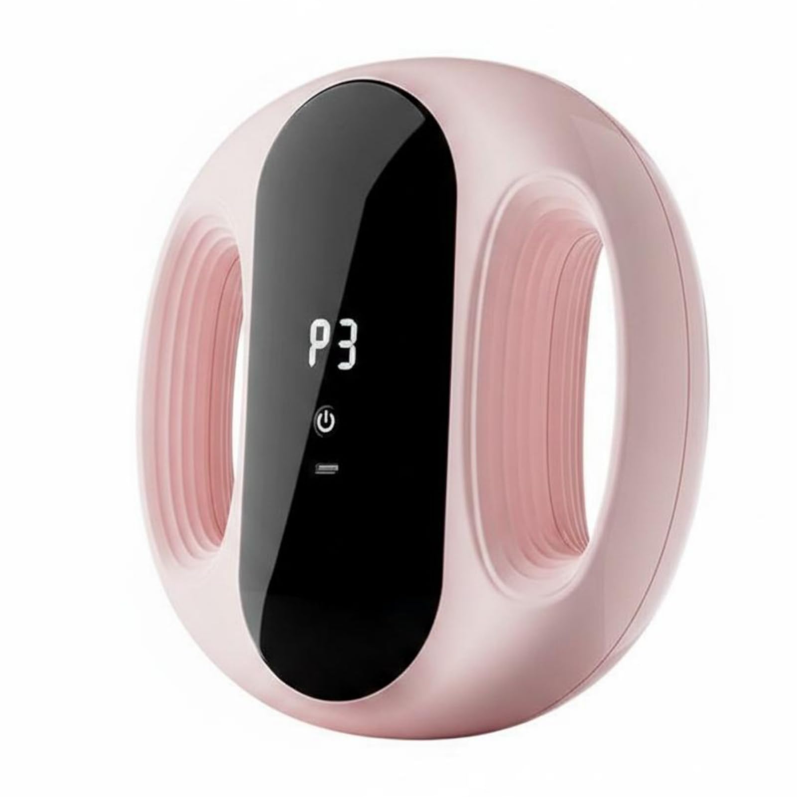 Waist Massage Device Cintura per Massaggio Addominale Fascia Lombare Dispositivo a Vibrazione Massaggiatore Indossabile con Display Cinturino, Rosa Ciliegio