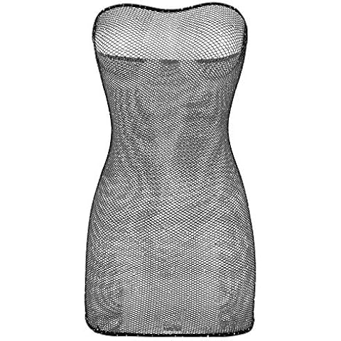 iiniim Womens Shiny Rhinestones Strapless Bodycon Dress Cover